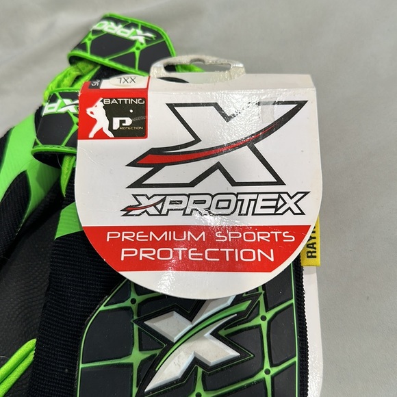 NWT XProtex Raykr Batting Gloves - Mens XXL - black Green - Picture 2 of 5
